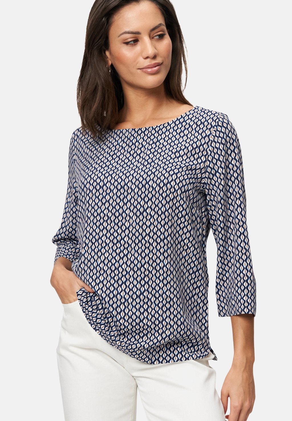 

Топ с длинными рукавами Blouse zero, синий