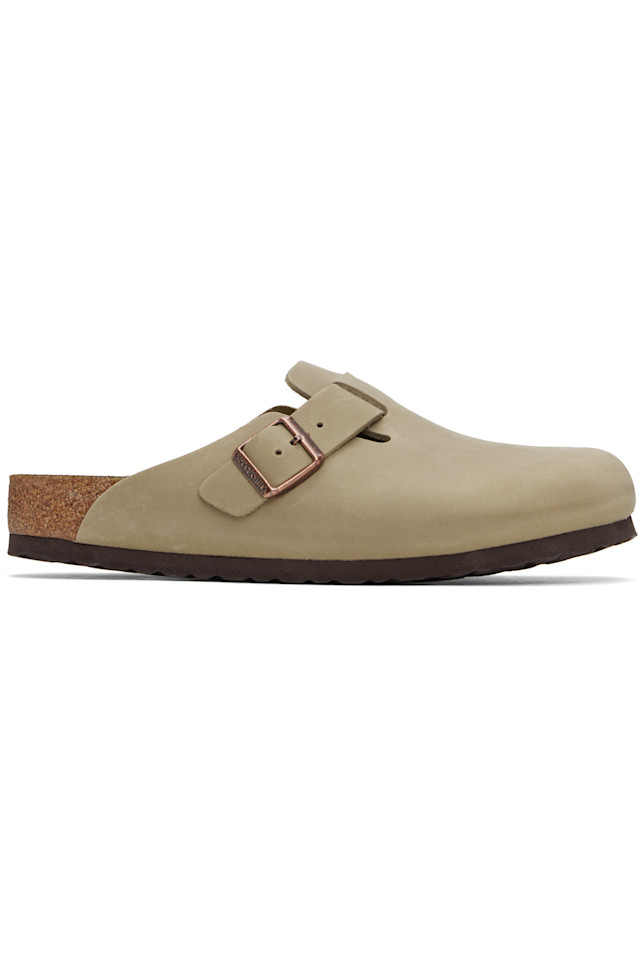 

Классические лоферы Boston из промасленной кожи без шнуровки Birkenstock, коричневый