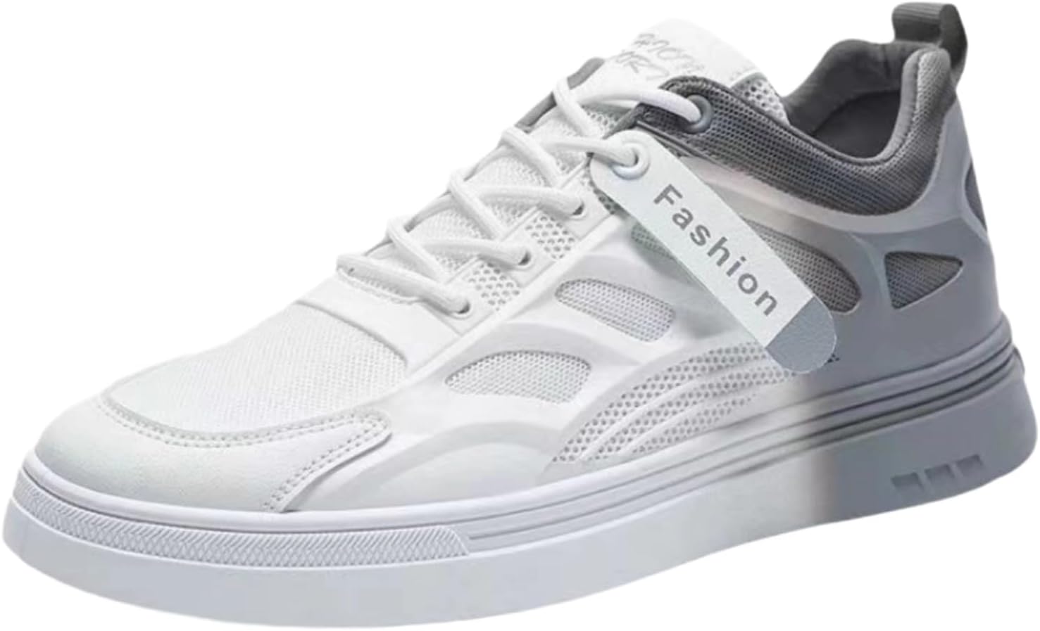 

Кроссовки для женщин и мужчин в стиле Y2K с градиентной расцветкой, модные летние дышащие сетчатые спортивные туфли для повседневной ходьбы Macefil, белый/серый