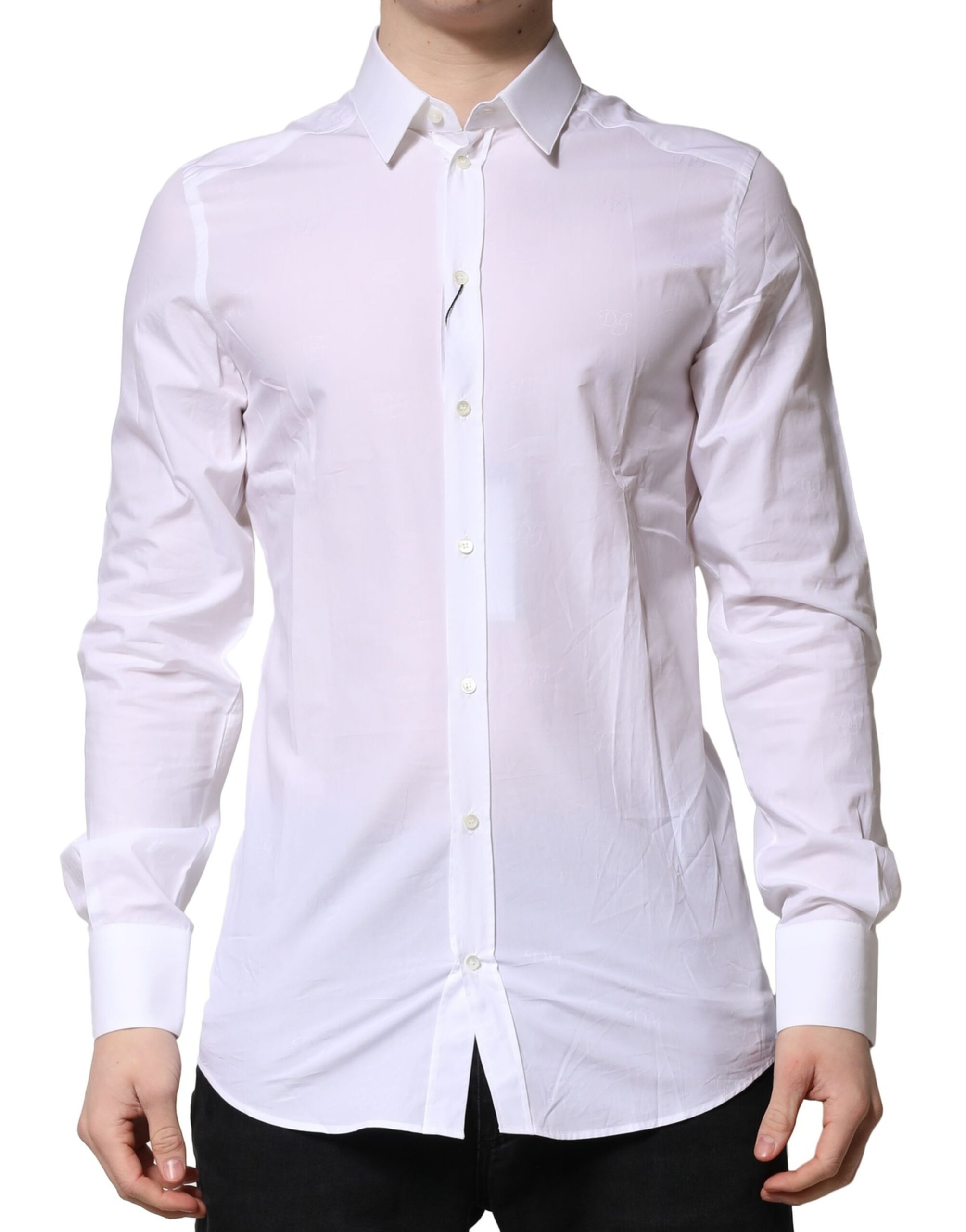 

Белая рубашка с длинными рукавами, строгая рубашка Dolce & Gabbana, White