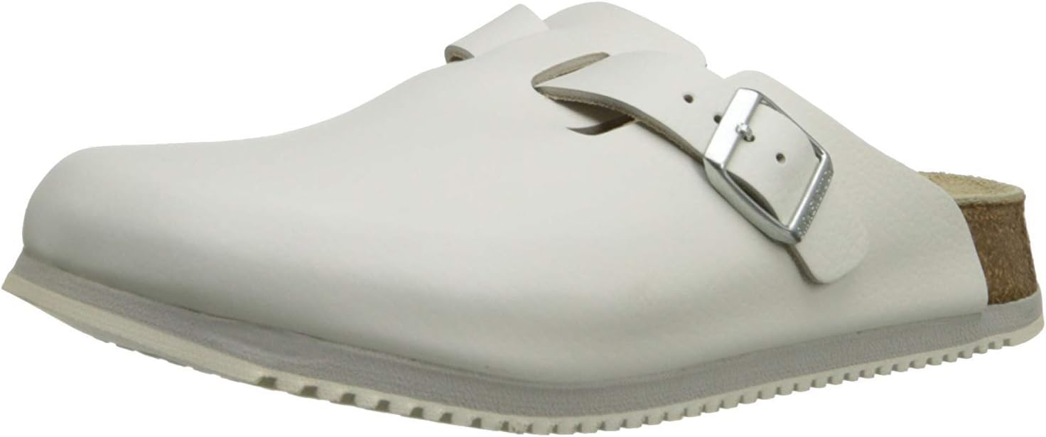 

Сабо Birkenstock Boston 260211 для взрослых унисекс из велюра, белый