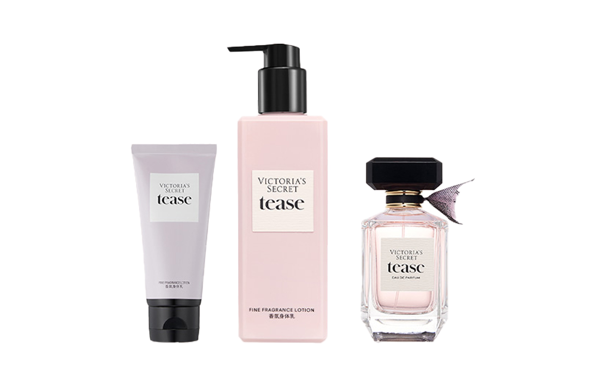 Victoria's Secret Black Seduction Perfume Body Lotion Perfume Sets Solid Perfume 100ml+100ml+250ml — фото 2