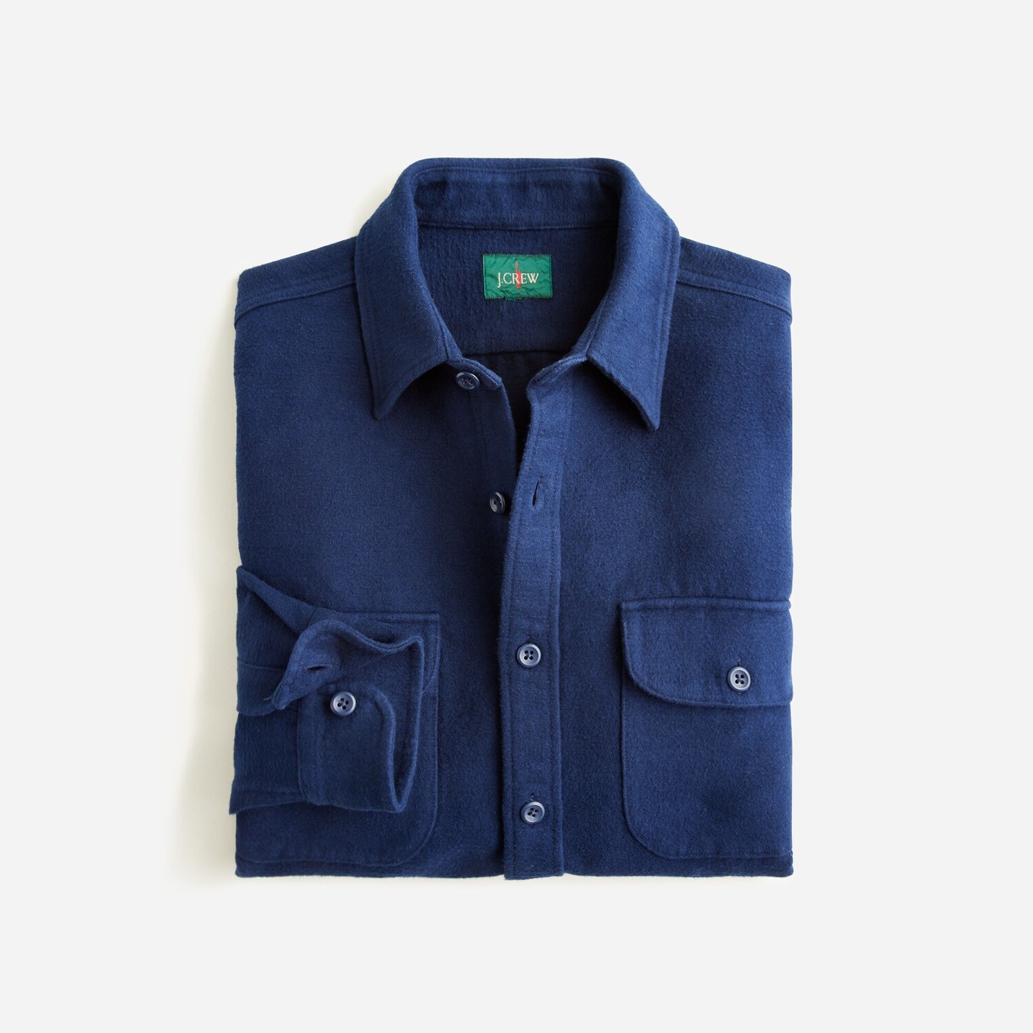

Рабочая рубашка из плотной замши J.Crew, синий
