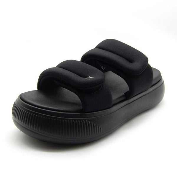 Тапочки mayu puffy slides 'black' Puma, черный — фото 2