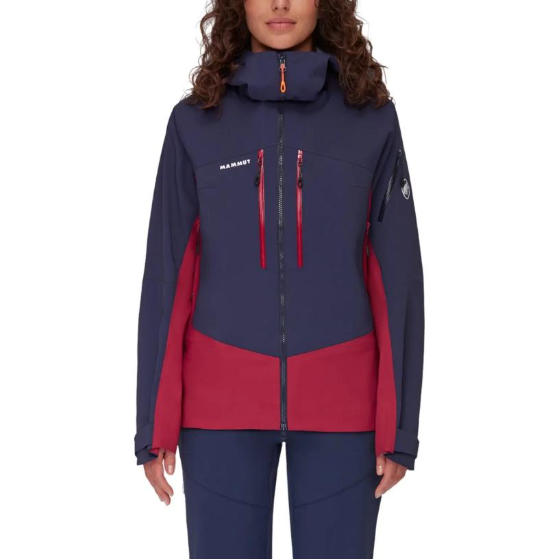 

MAMMUT Женская куртка-пуховик Taiss Pro, Blood Red/Marine Blue