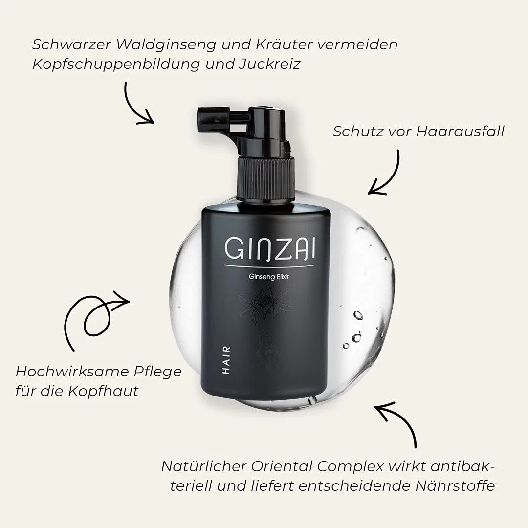 Эликсир для ухода за волосами с женьшенем GINZAI Ginzai