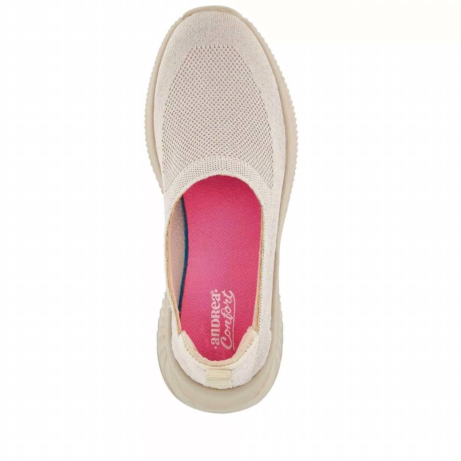 Женские ультракомфортные повседневные кроссовки Slip On бежевого цвета Andrea — фото 3