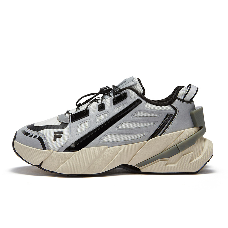 

TI-22 Износостойкие низкие повседневные туфли мужские серые FILA FUSION, Haze Gray/Silverware Gray