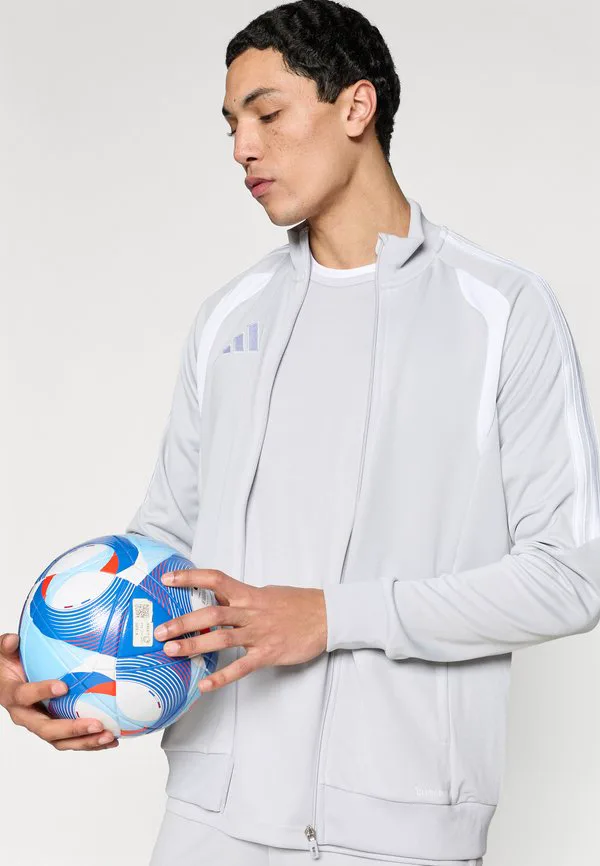 Куртка tiro26 для лиги, тренировочная куртка Adidas Performance, Team Light Grey/White — фото 4