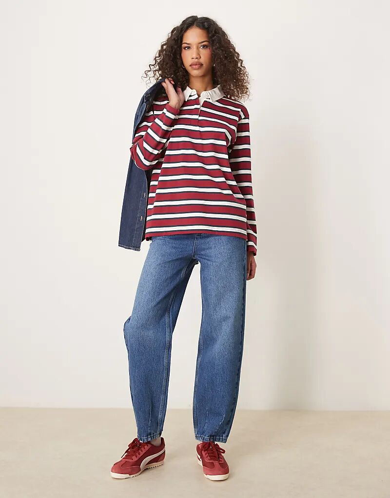 

Зауженные джинсы с высокой посадкой ASOS DESIGN