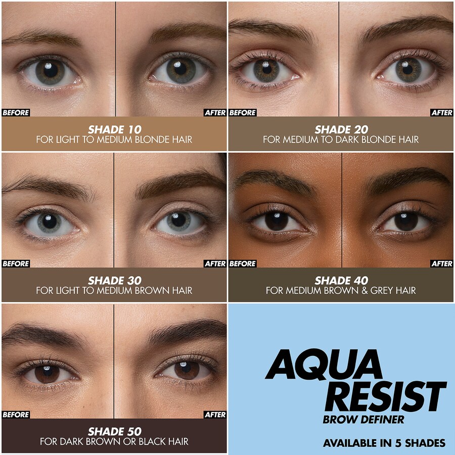 Водостойкий карандаш для бровей Aqua Resist MAKE UP FOR EVER, 0.003 oz/0.09 g, 30 Soft Brown — фото 3