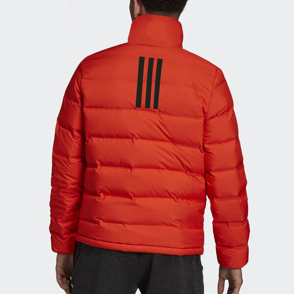 Пуховик adidas Outdoor waterproof Sports Stay Warm Stand Collar Down Jacket Orange, оранжевый — фото 4