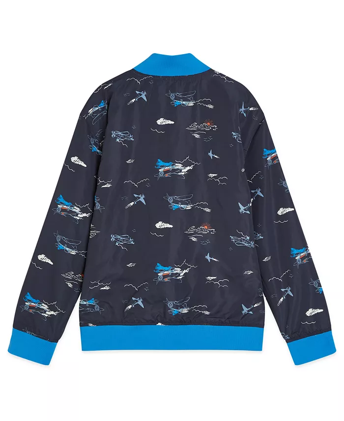 Мальчиковая куртка-бомбер реверсивная размер 4T-7T Scotch & Soda, коричневый — фото 2