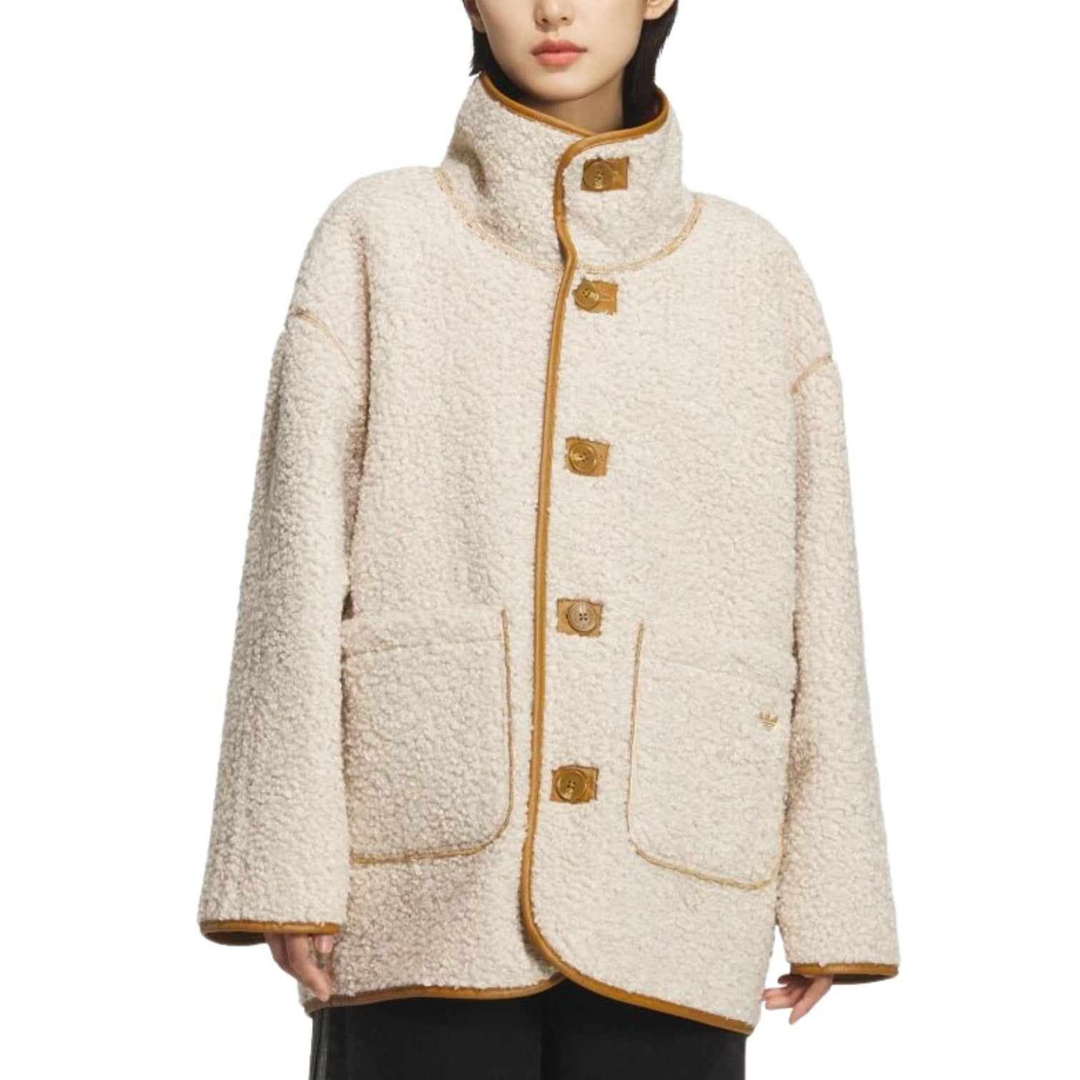 (WMNS) Куртка Adidas Crafted Jacket 'Bronze Strata Crystal Linen' — фото 4