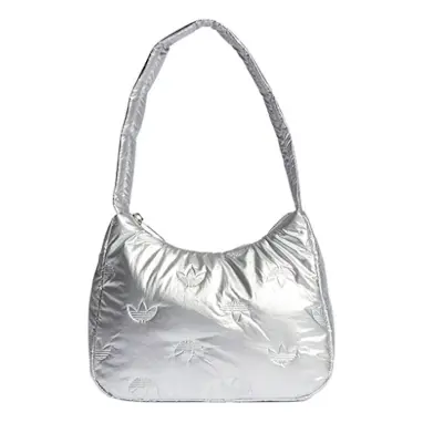 

Сумка puffy satin mini shoulder bag 'silver' Adidas, серебряный