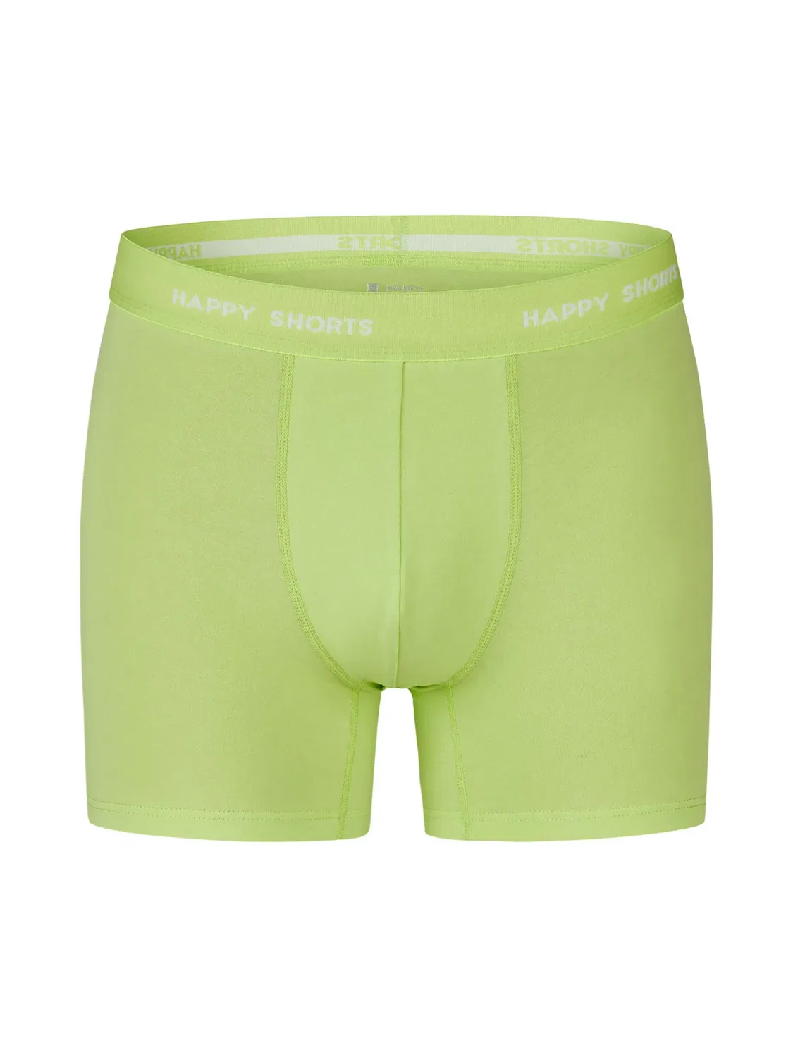 Боксеры из джерси, Happy Shorts, неон лайм/синий — фото 2