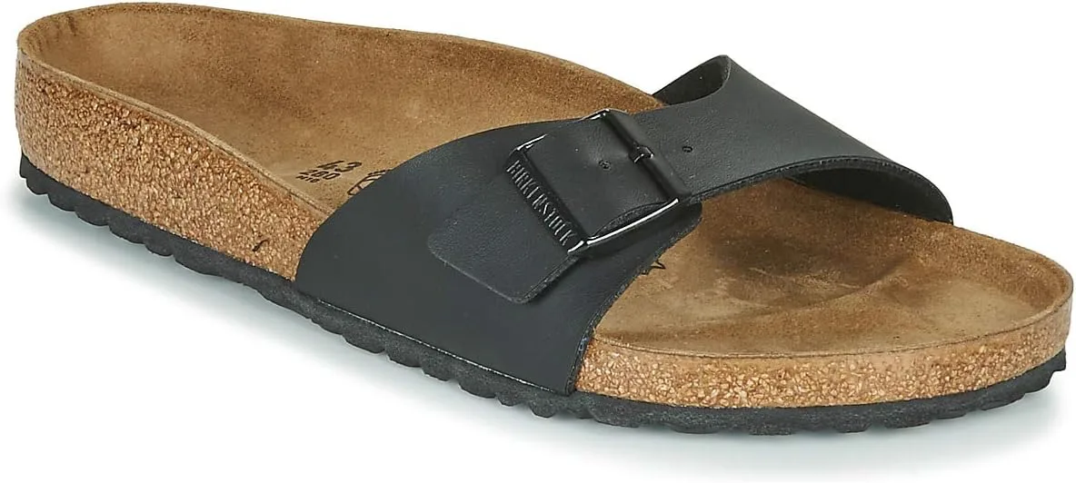 Мужские блестящие мюли Madrid Birkenstock, черный