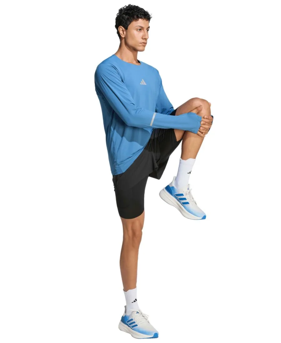 Мужские беговые шорты adi365 Climacool 2-в-1 Adidas, черный — фото 2