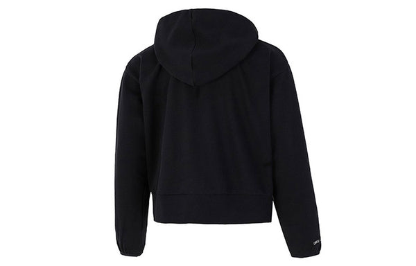 Свитер embroidered logo big pocket short sports hoodie black Nike, черный — фото 2