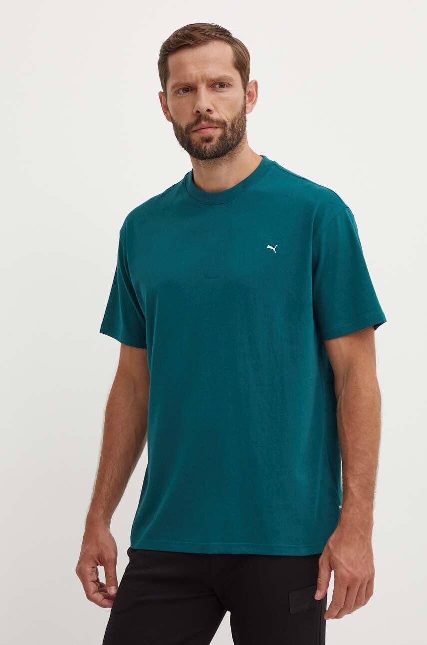 

Хлопковая футболка Puma MMQ, бирюзовый