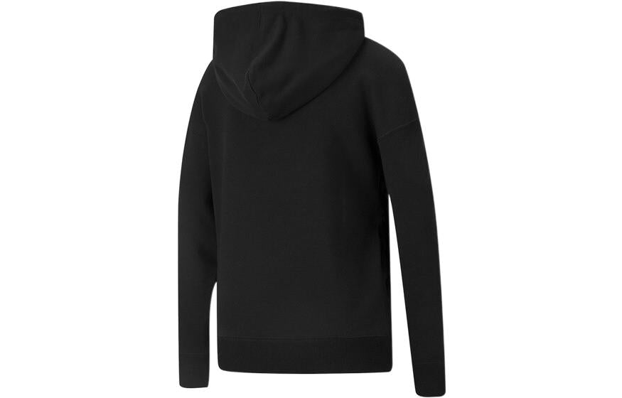 Толстовка (WMNS) PUMA Large Logo Athleisure Casual Sports Hoodie Black Pink 535337-01 — фото 2