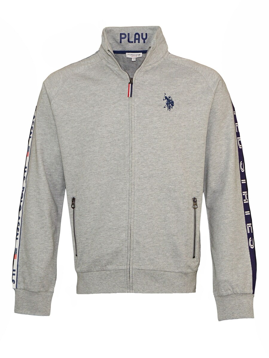 

Куртка на молнии U.S. POLO ASSN. Zip-Up Hoodie Tarv, серый