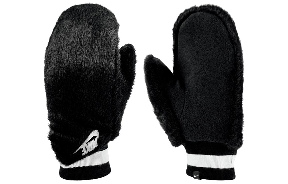 

Нике Унисекс Черные Лыжные Перчатки из Полиэстера Вискозы Эластана