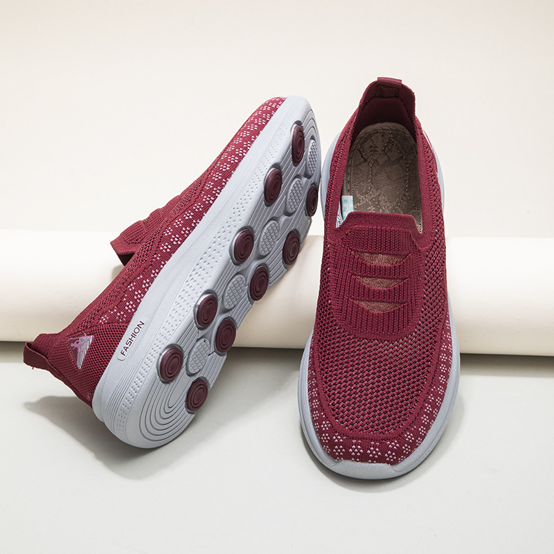 TAIHEYUAN Дышащие низкие повседневные кроссовки Unisex женские бордовые, цвет Women's Maroon — фото 2