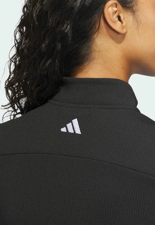 Куртка-Бомбер с текстурой, закрывающейся на молнию, для тренировок Adidas Golf, Black — фото 4
