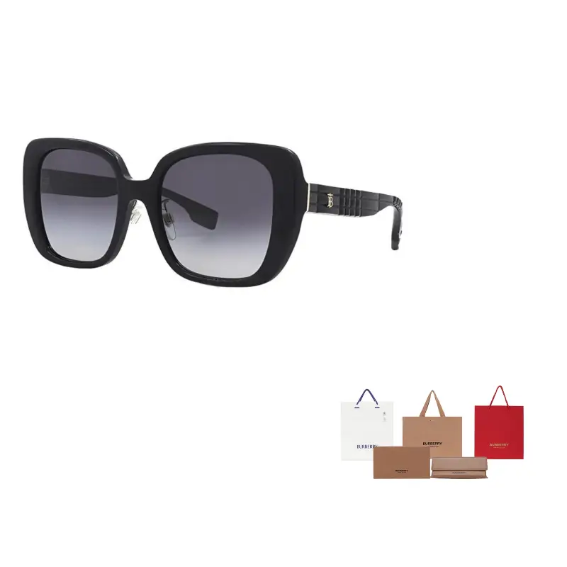 

Burberry Пластиковые солнцезащитные очки в форме бабочки женские черные, Black