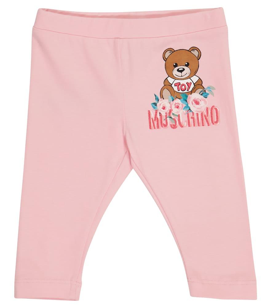 

Детские легинсы из стрейч-хлопка Teddy Moschino Kids, Sugar Rose