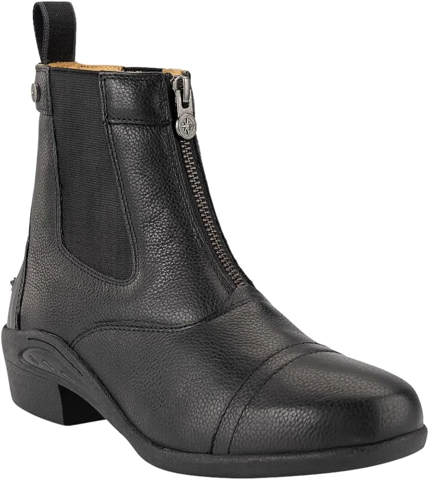 SUEDWIND FOOTWEAR Ботинки для верховой езды Ultima FZ Soft с застежкой-молнией YKK спереди, мягкий верх, кожаные ботинки-джодпуры с удобной стелькой, ботинки без шнурков, обувь для верховой езды из натуральной кожи, фирменный товар, черный цвет