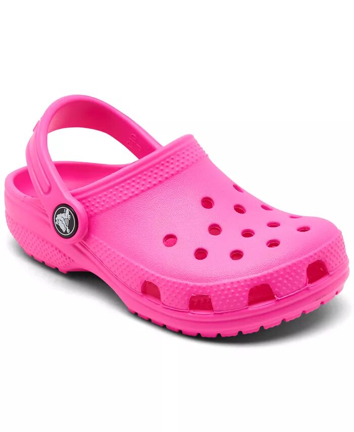 

Классические сандалии-башмаки для маленьких детей от Finish Line Crocs, розовый