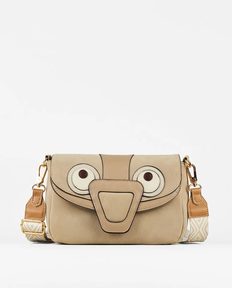 

Сумка через плечо с клапаном Pacomartinez, песочный