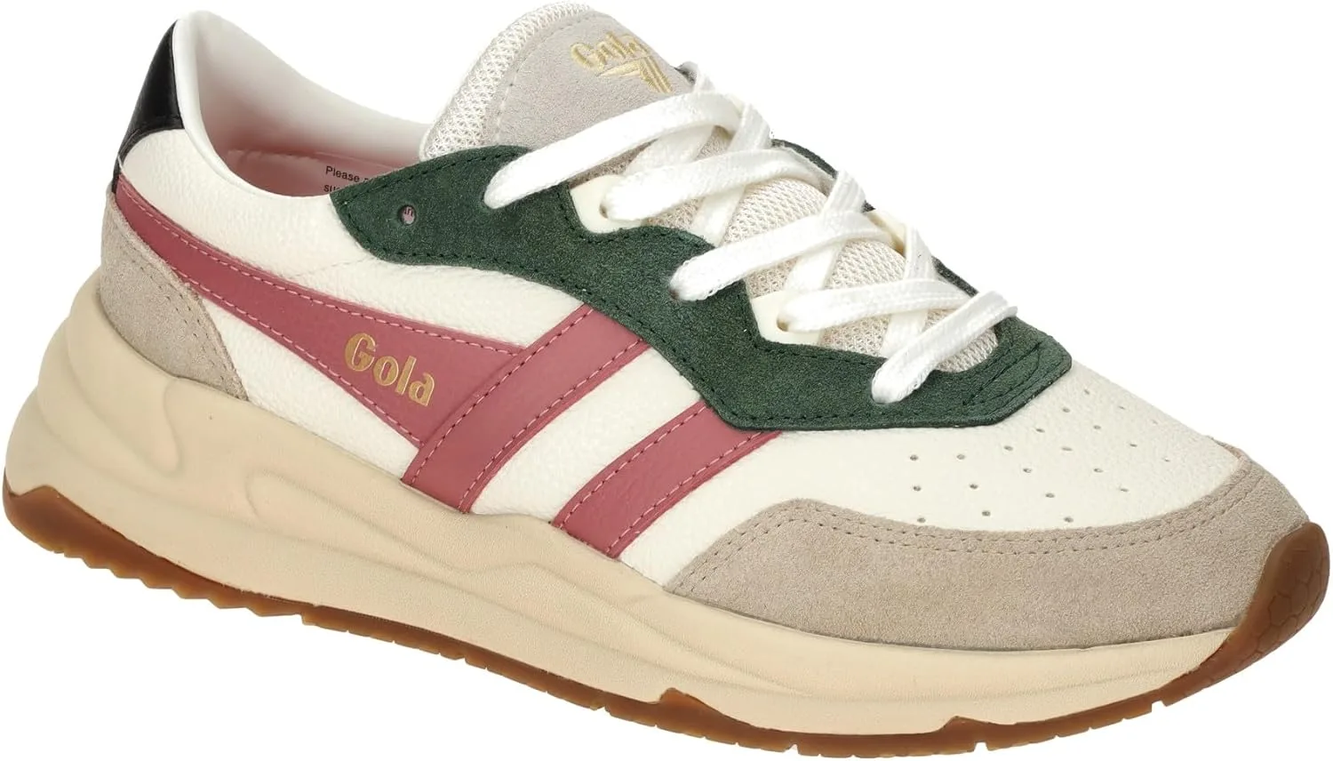 Кроссовки Gola Unisex Saturn Quadrant, белый/розовый