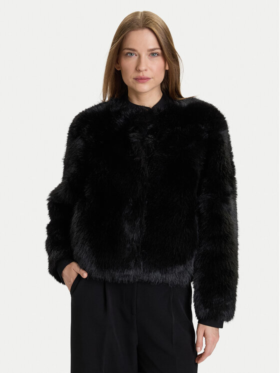 

Меховое пальто regular fit CFC0122217003 Rinascimento, черный