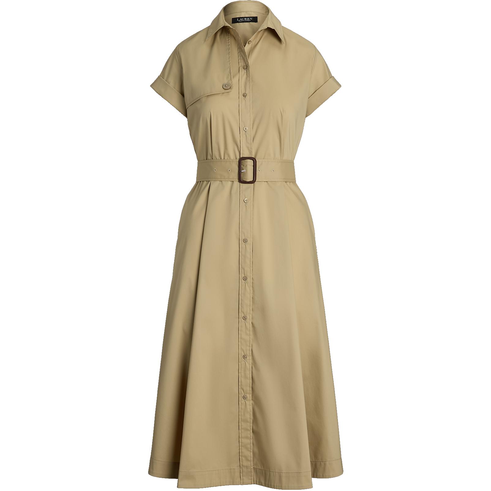 

LAUREN RALPH LAUREN Женское платье с коротким рукавом Birch Brown