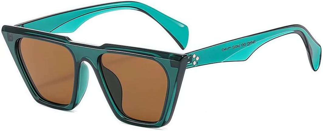 

Ретро-стиль, роскошные модные солнцезащитные очки «кошачий глаз» для женщин, дизайн для отдыха, трендовые солнцезащитные очки для мужчин с защитой от УФ-излучения UV400 SZVVBKK, Green Brown