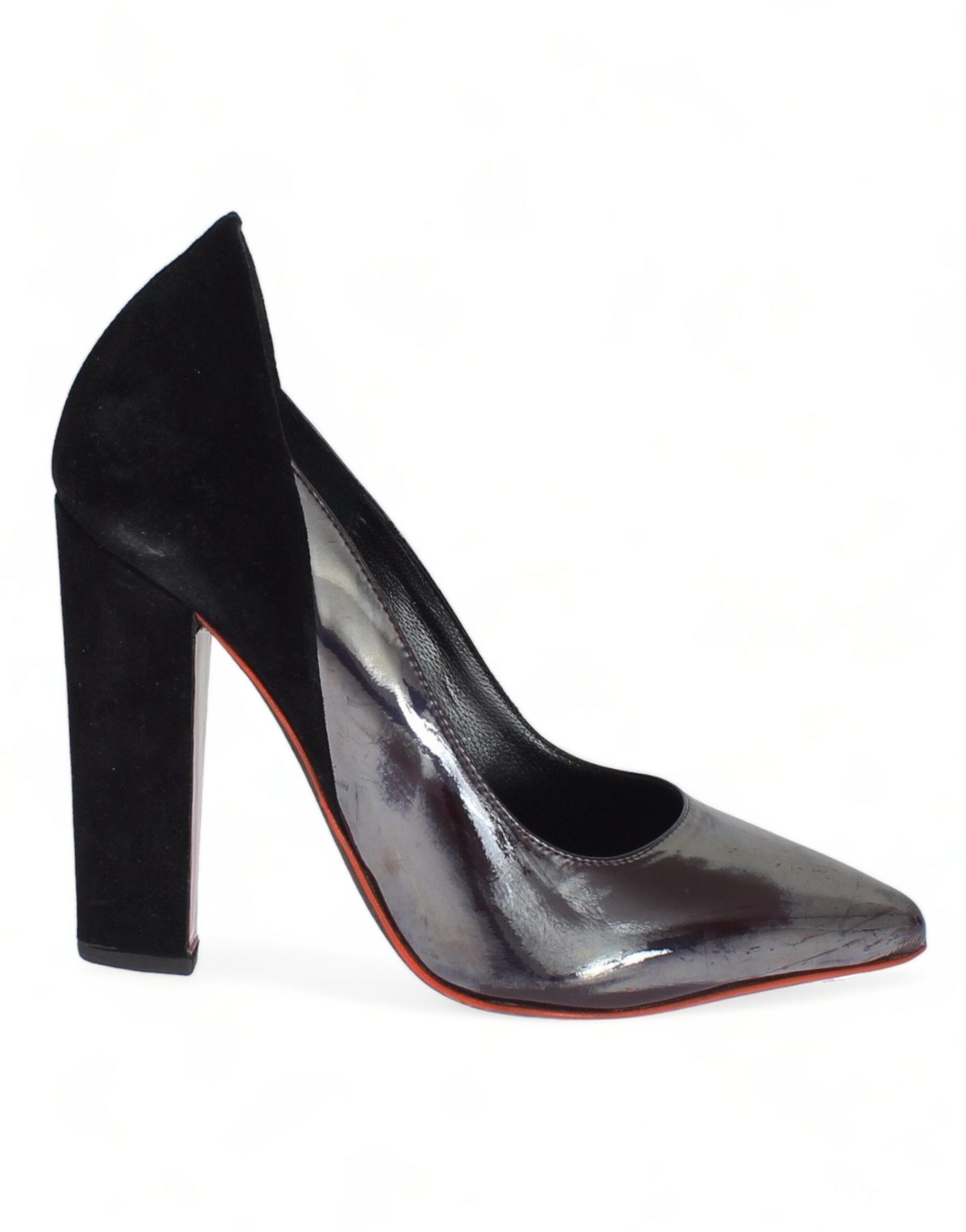 Cédric Charlier Chic Metallic Leather Женские туфли-лодочки, серый — фото 2