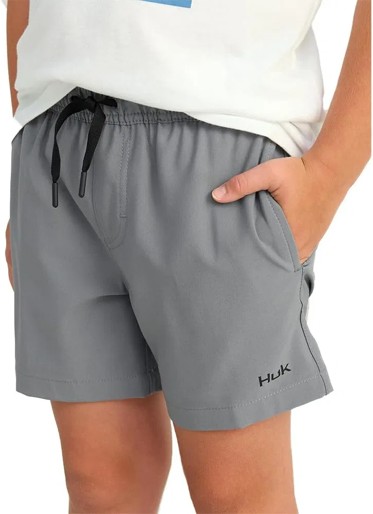 Детские быстросохнущие рыболовные шорты HUK Girls' Pursuit Volley Short, Night Owl