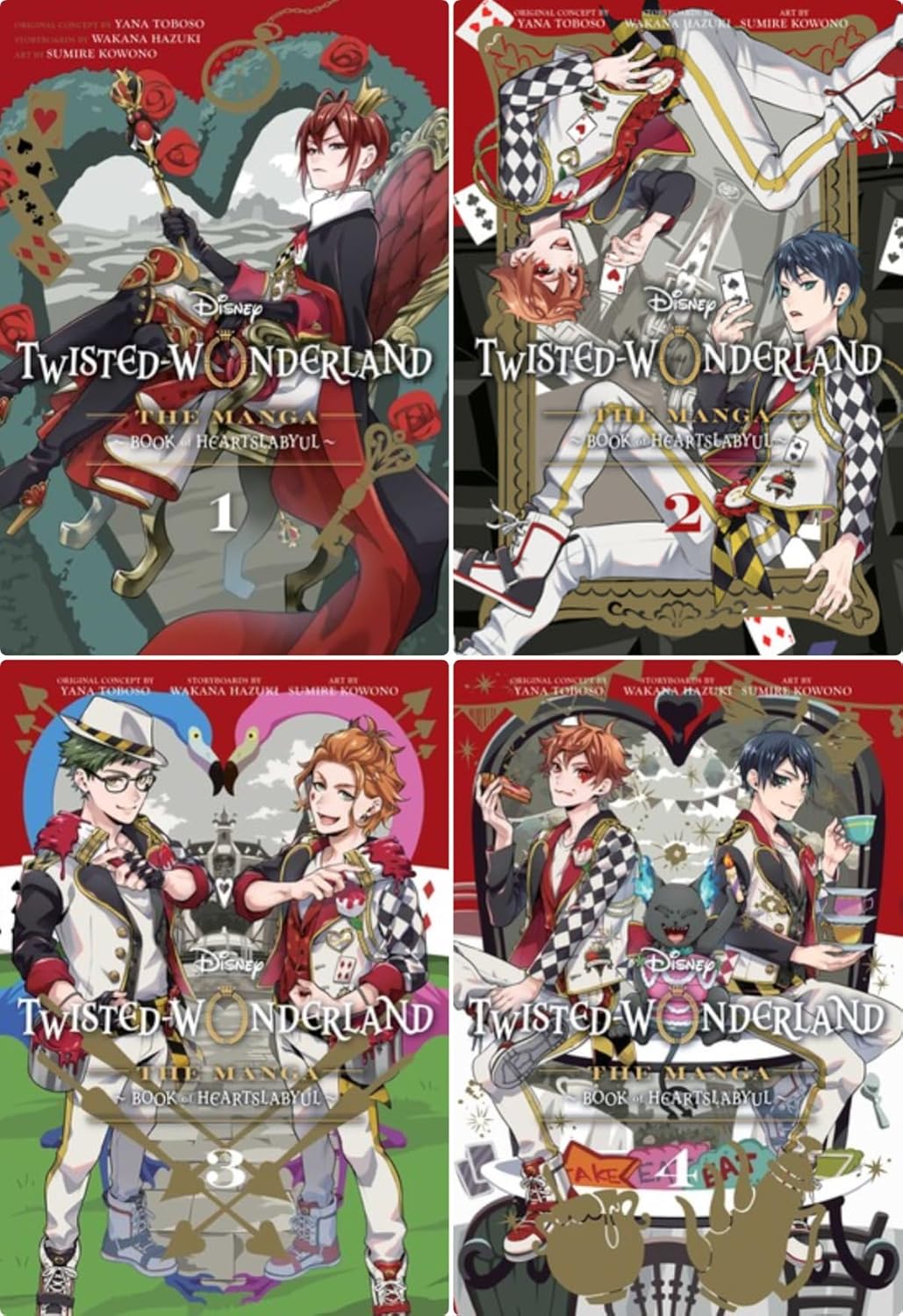 

Disney Twisted-Wonderland: The Manga - Book of Heartslabyul Series 4-Book Collection Set (Vol.1-Vol.4) - A Dark Academia Fantasy Inspired by Disney Villains (VIZ Media LLC)