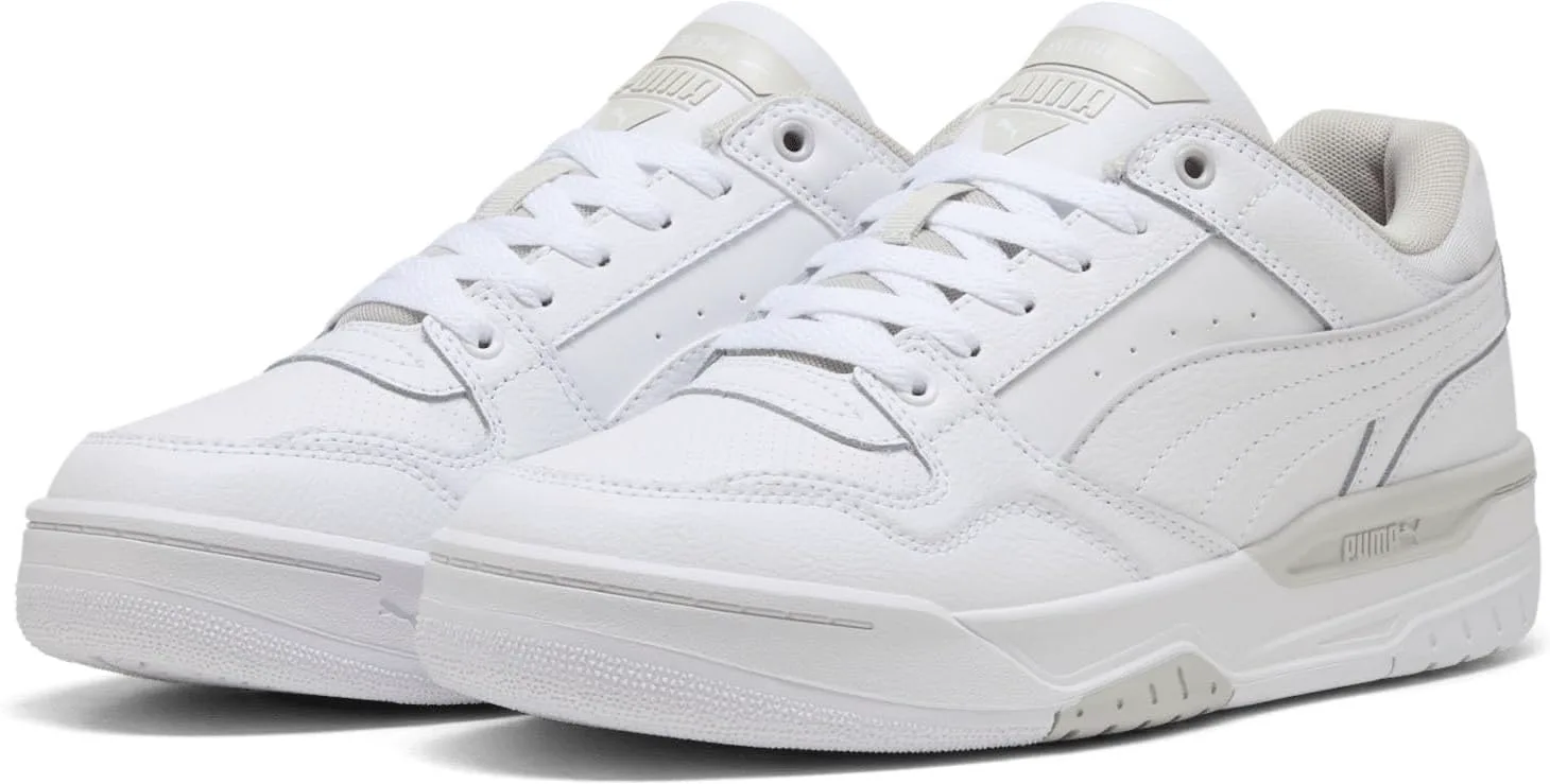 Мужские кроссовки PUMA Rebound Retro с шнуровкой, повседневные - черные, белый/серый — фото 2