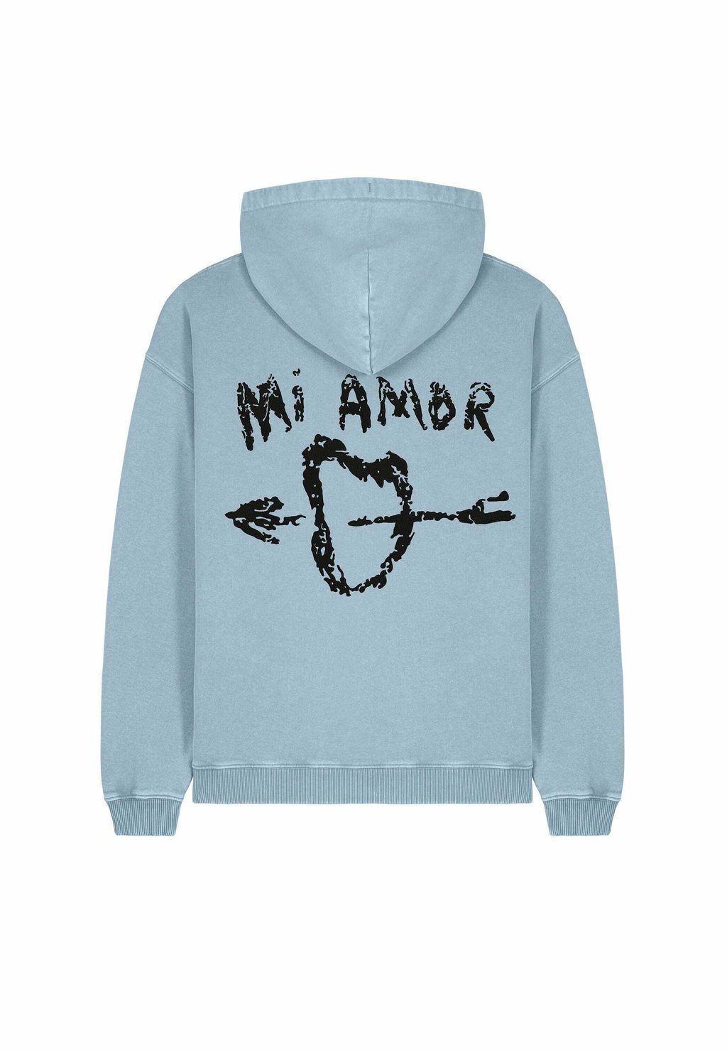 

Толстовка MI AMOR BACK EMBROIDERY VINTAGE - Hoodie Mira Paris, светло-голубой