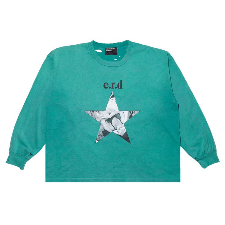 

Футболка Enfants Riches Déprimés Pleasures Denied Long-Sleeve T-Shirt Peppermint, красный