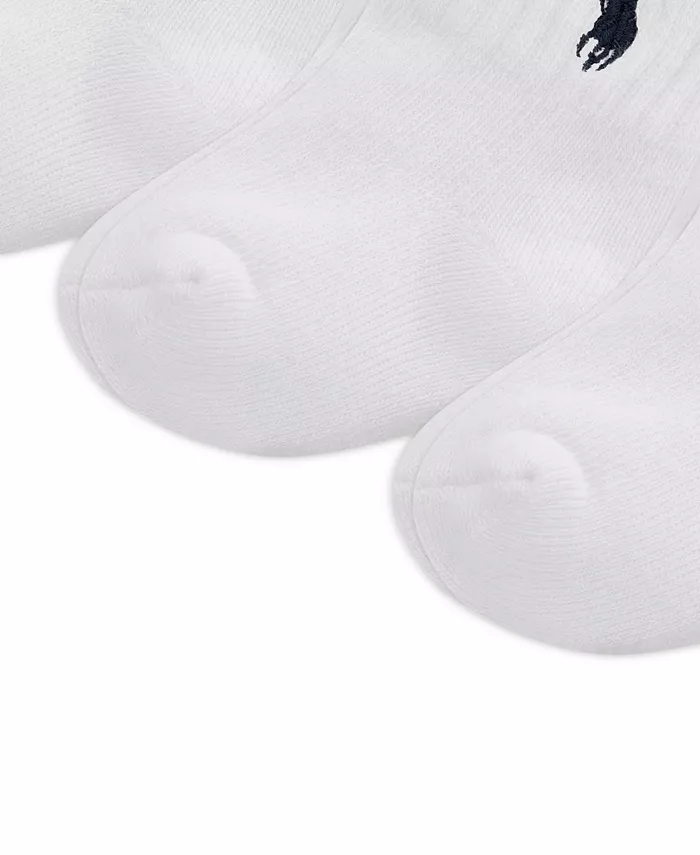 Детские носки Baby Sport Quarter Socks для мальчиков, набор 6 пар Polo Ralph Lauren, белый — фото 3