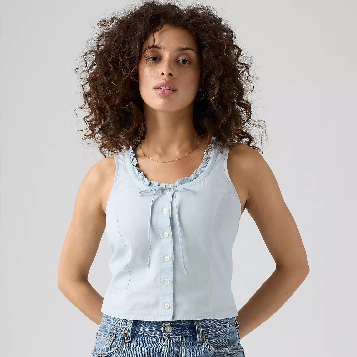 

Майка Шейн Levi's, цвет Never Going to Change - Light Wash