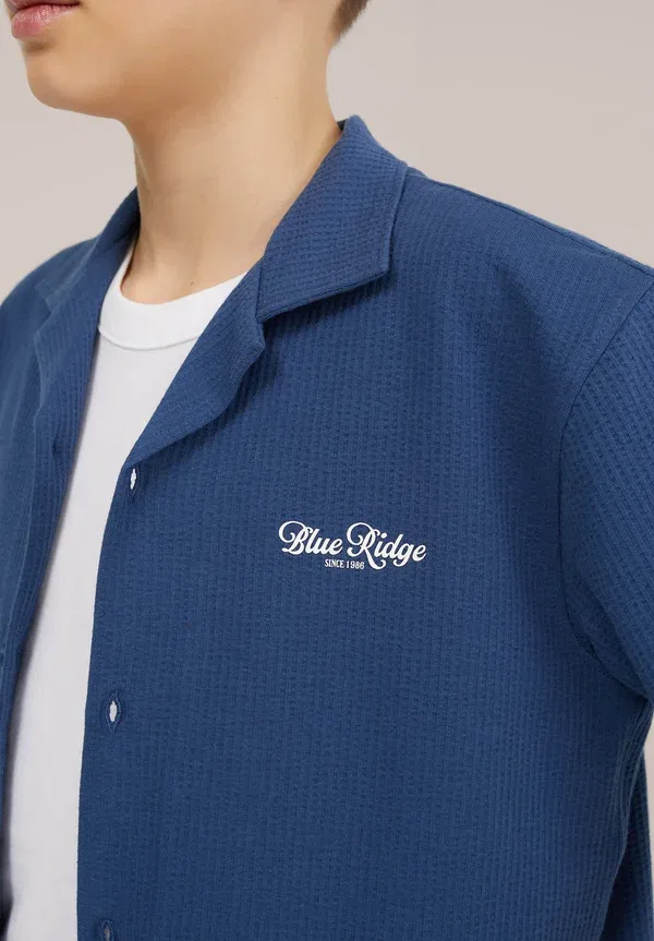 Рубашка We Fashion Blue Ridge, темно-синий — фото 4