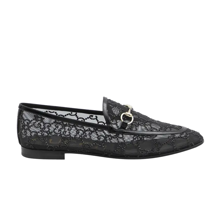 Лоферы Gucci Wmns GG Jordaan Loafer, Black Crystal