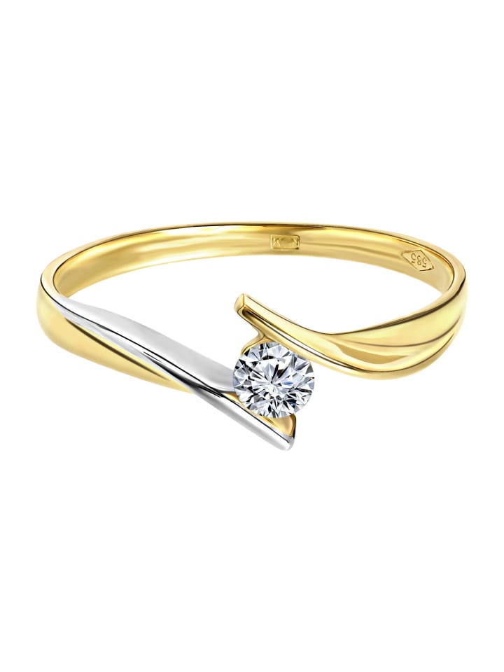 

Асимметричное кольцо из золота 585 пробы Lucardi