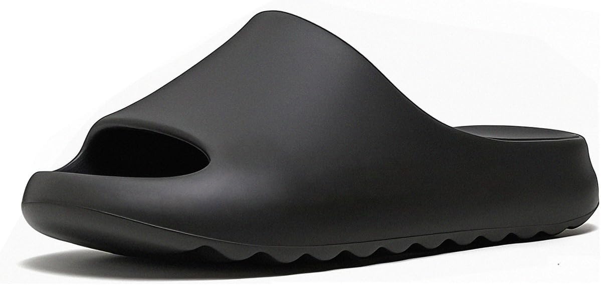 

Шлепанцы Homtechly Cloud для женщин и мужчин, удобные легкие шлепанцы на платформе, унисекс домашние тапочки из пеноматериала, летние сандалии с открытым носком для дома и улицы, черный